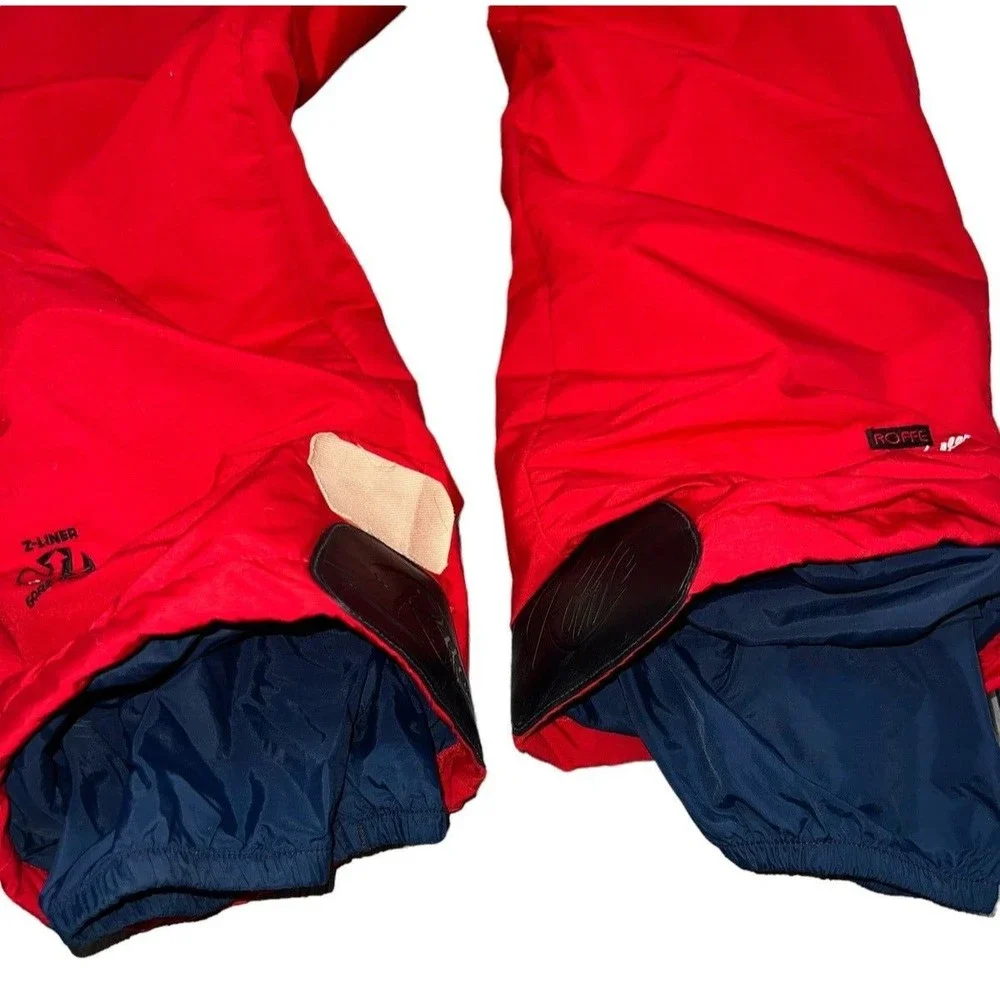 Vtg Roffe Challenge Gore Tex Mens Sz 32 Regular Falcon‎ Ski Pants Red
